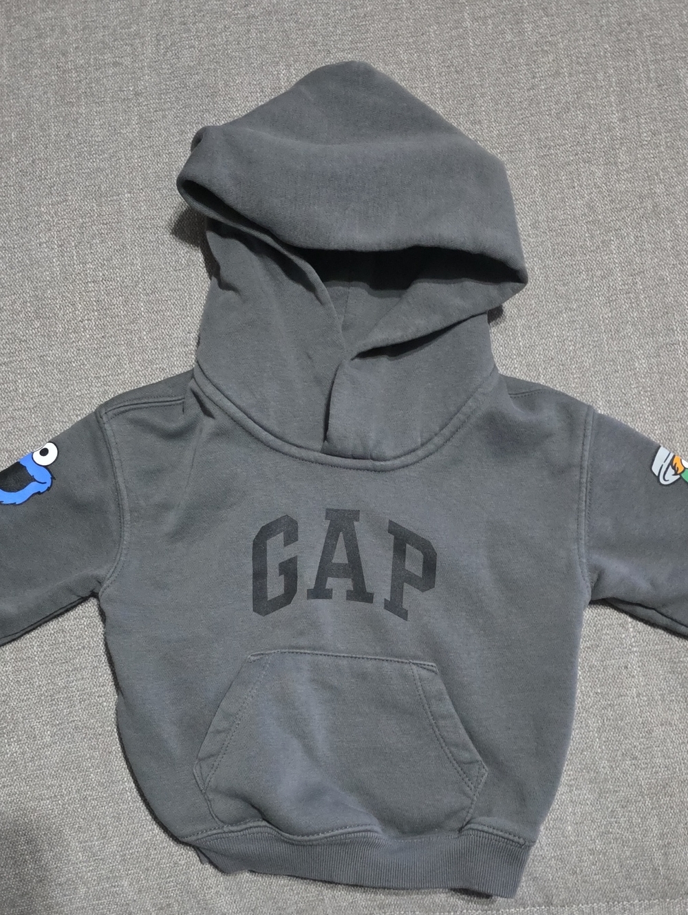 Baby GAP Sesame Street Dark Gray Hoodie 12-18 M